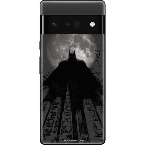 DC Comics Batman On City with Moon Art Google Pixel 6 Pro Skin